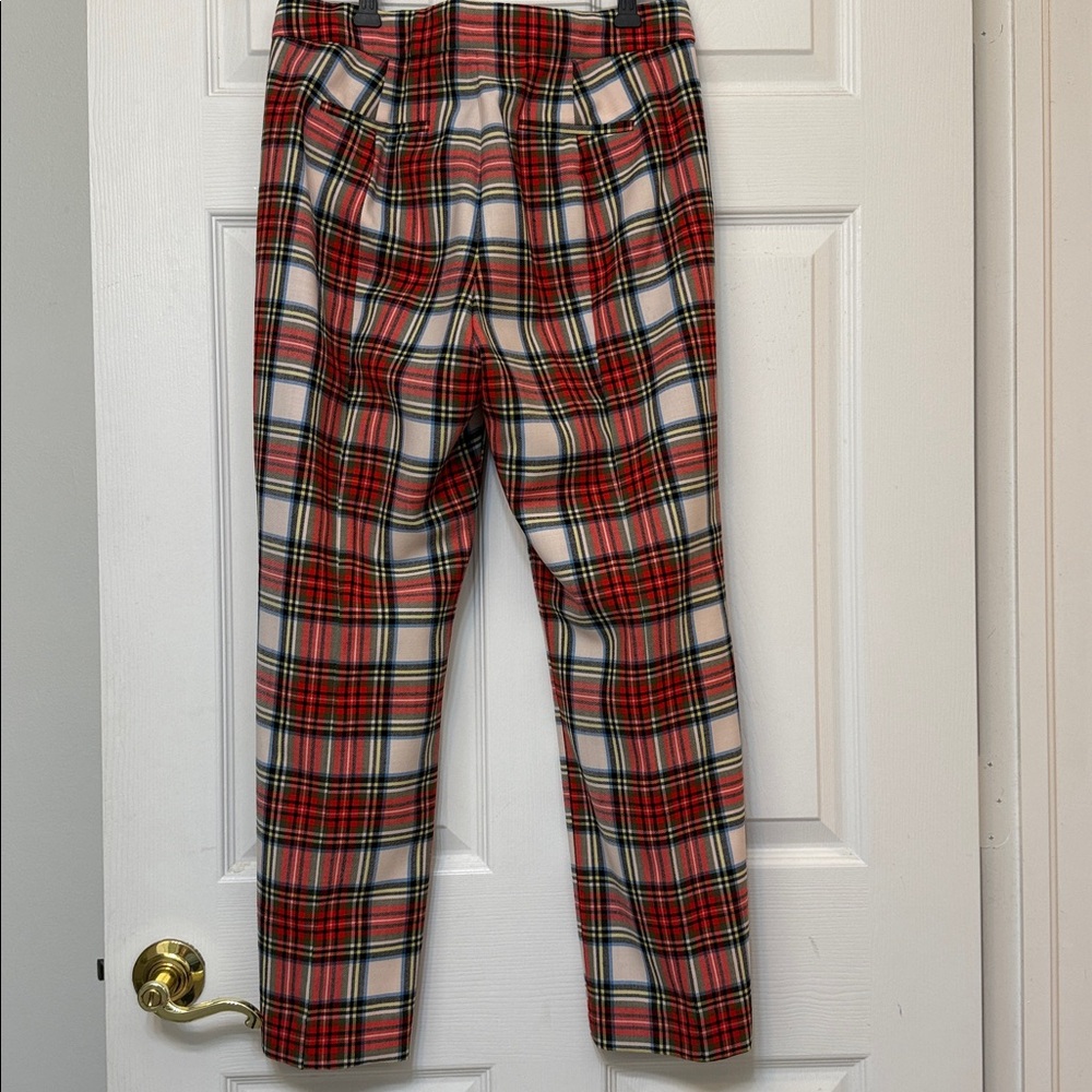 J. Crew Willa Stewart Tartan Plaid Wool Pants Size 6 NWT - Picture 8 of 10
